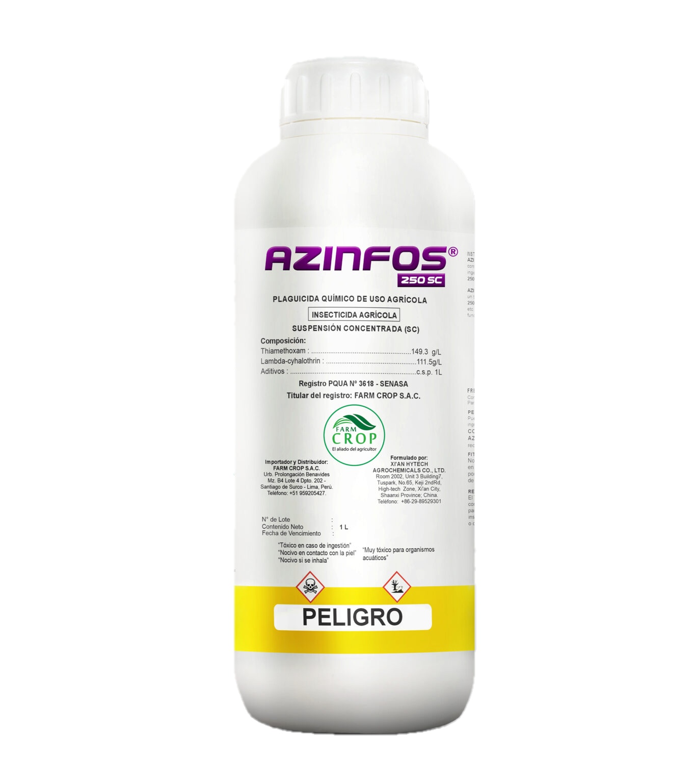 AZINFOS 250SC X LT – insecticidas, AgroMartínez Nueva Cajamarca