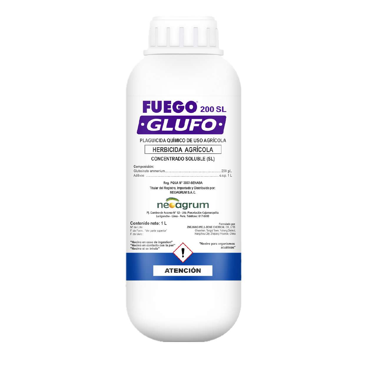 FUEGO GLUFO X LT – herbicidas, AgroMartínez Nueva Cajamarca
